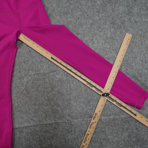 Lululemon Leggings Womens 0 Wunder Train High Rise 25" Yoga Run Pink Gym Workout - Picture 4 of 9